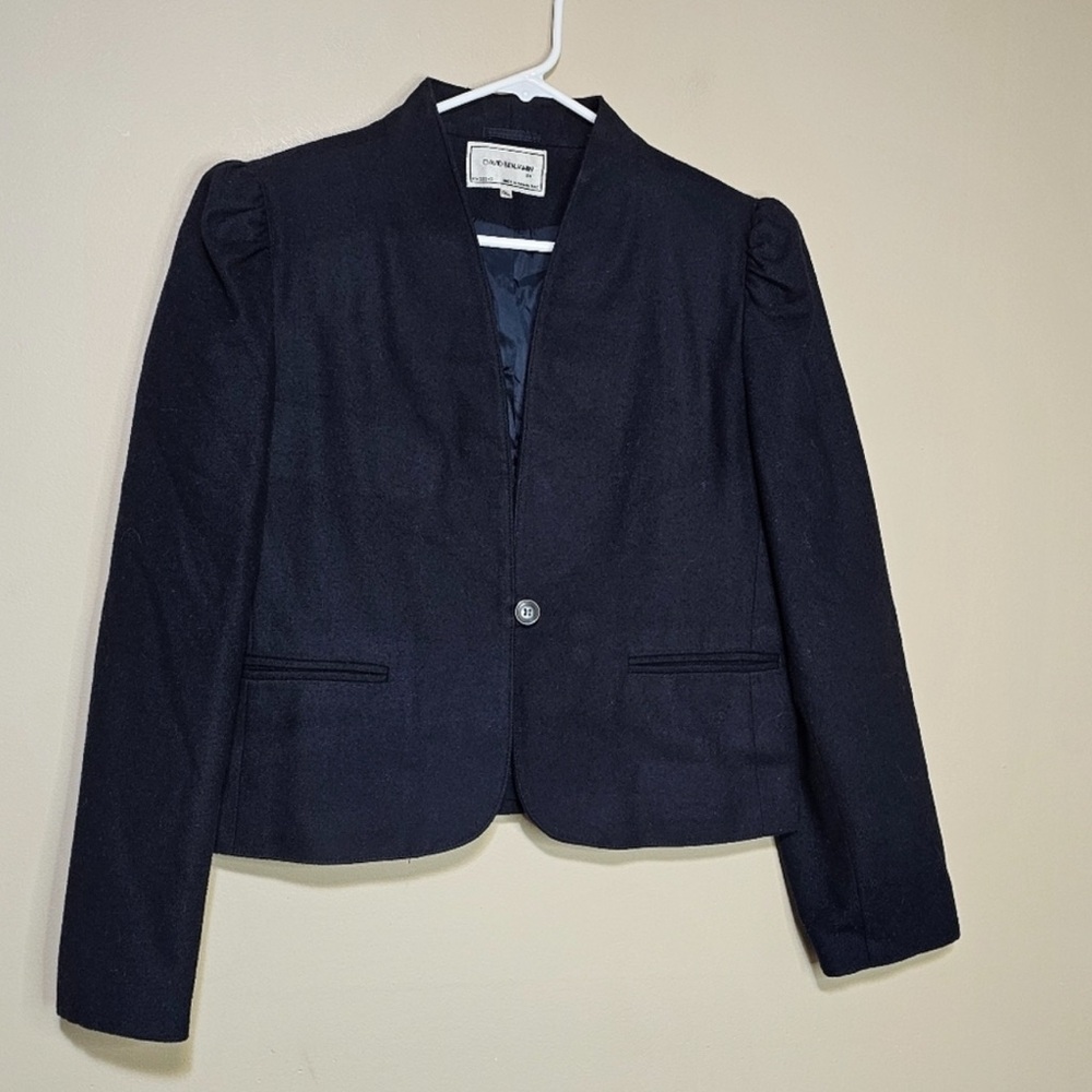Vtg skirt and blazer suit Wool David Benjamin Ladies Skirt Suit, Xs with pockets